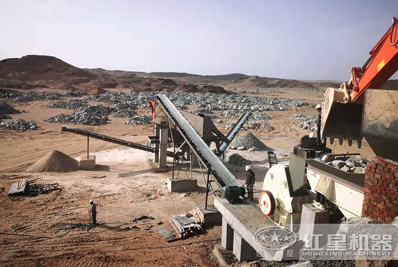 石灰石破碎生產(chǎn)線（錘破單機作業(yè)）