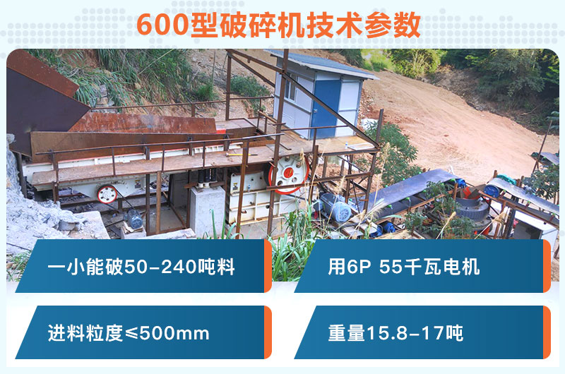 600型破碎機(jī)一小時(shí)能破多少料？用多少千瓦電機(jī)？