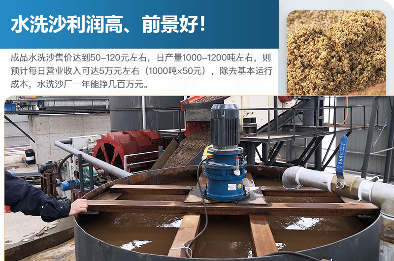 水洗砂的原料是什么？水洗沙一年能掙多少錢？