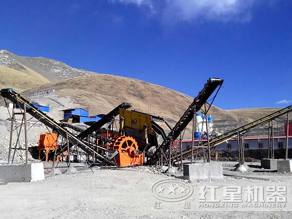 石子生產(chǎn)線現(xiàn)場
