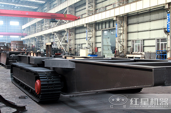 河南紅星移動(dòng)石子破碎站生產(chǎn)車(chē)間