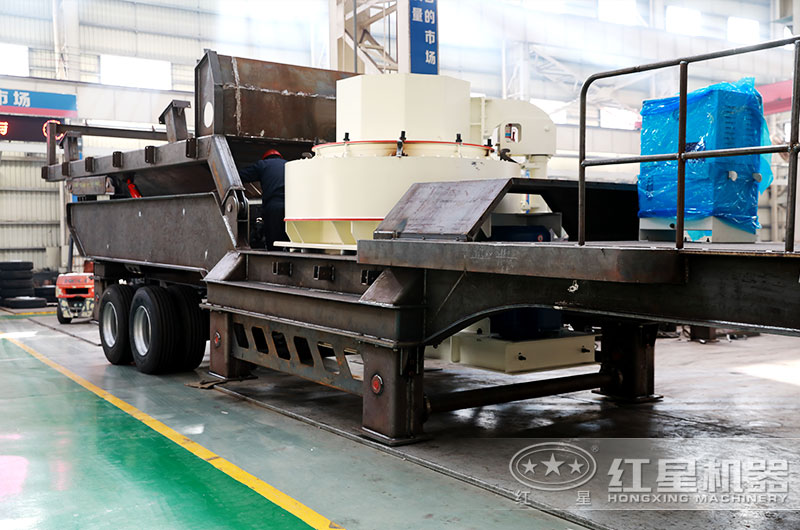 青石移動(dòng)制沙機(jī)生產(chǎn)車間