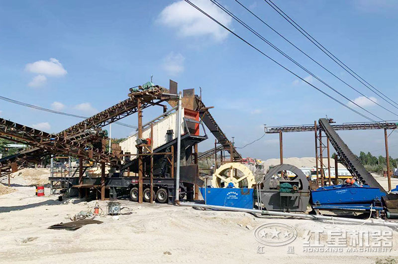 時產500噸的水洗沙生產線需要配備哪些水洗沙機器？