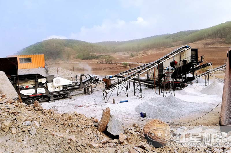 喜訊！時產(chǎn)40噸石灰石移動破生產(chǎn)線于陜西寶雞正式投產(chǎn)運作