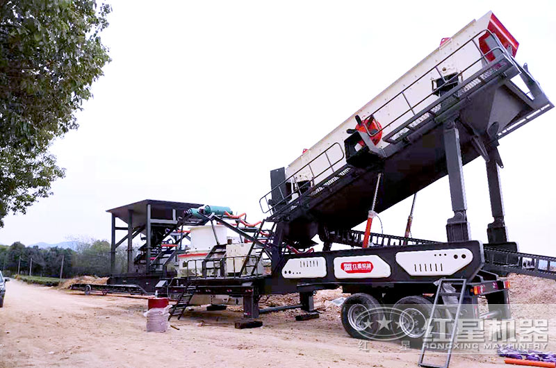 可移動(dòng)煤矸石制砂機(jī)多少錢一套？山西現(xiàn)場視頻展示