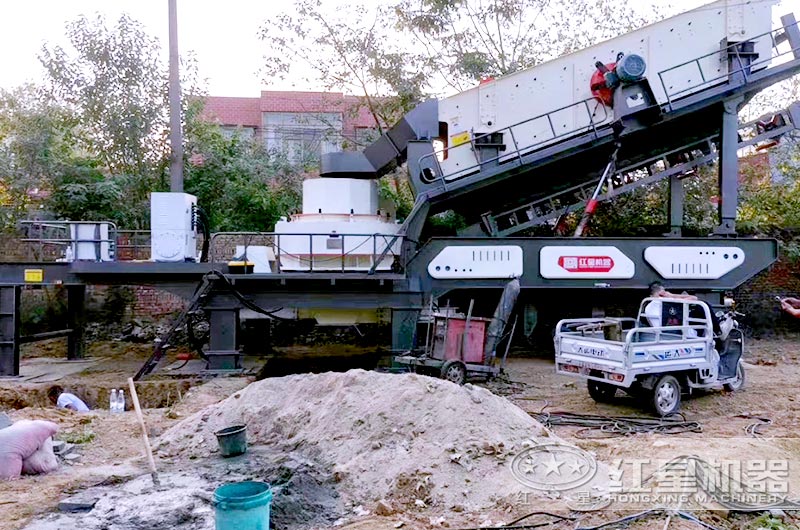 移動(dòng)制沙機(jī)生產(chǎn)現(xiàn)場(chǎng)