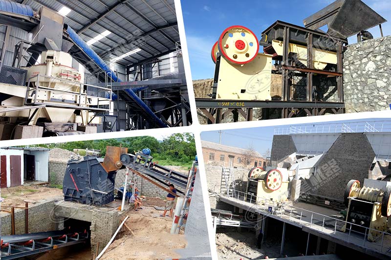 紅星多地區(qū)砂石破碎現場合集