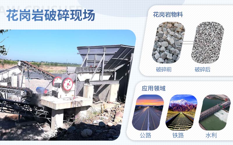 花崗巖破碎用什么機器？配置一套花崗巖破碎設備需要多少錢?